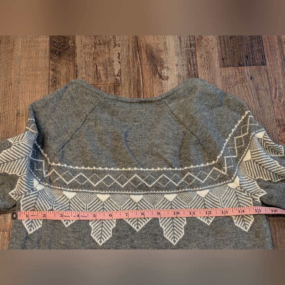 Royal Robbins Wool All Season Sweater Dress Long Sleeve White Gray Size M - Picture 11 of 13